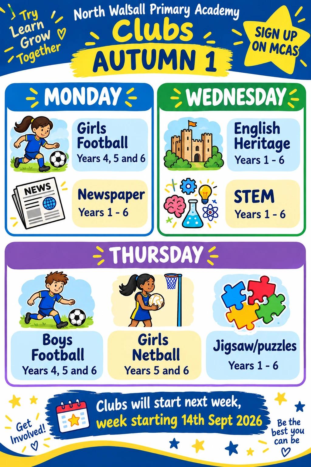 Afterschool Clubs